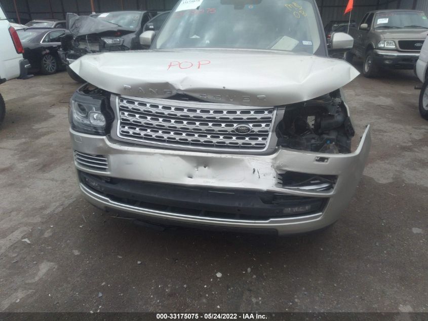 2014 LAND ROVER RANGE ROVER SUPERCHARGED SALGV2EFXEA128670