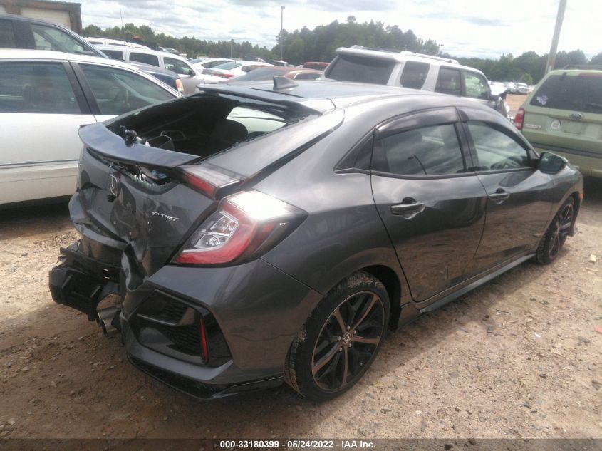 2021 HONDA CIVIC HATCHBACK SPORT SHHFK7H49MU210011