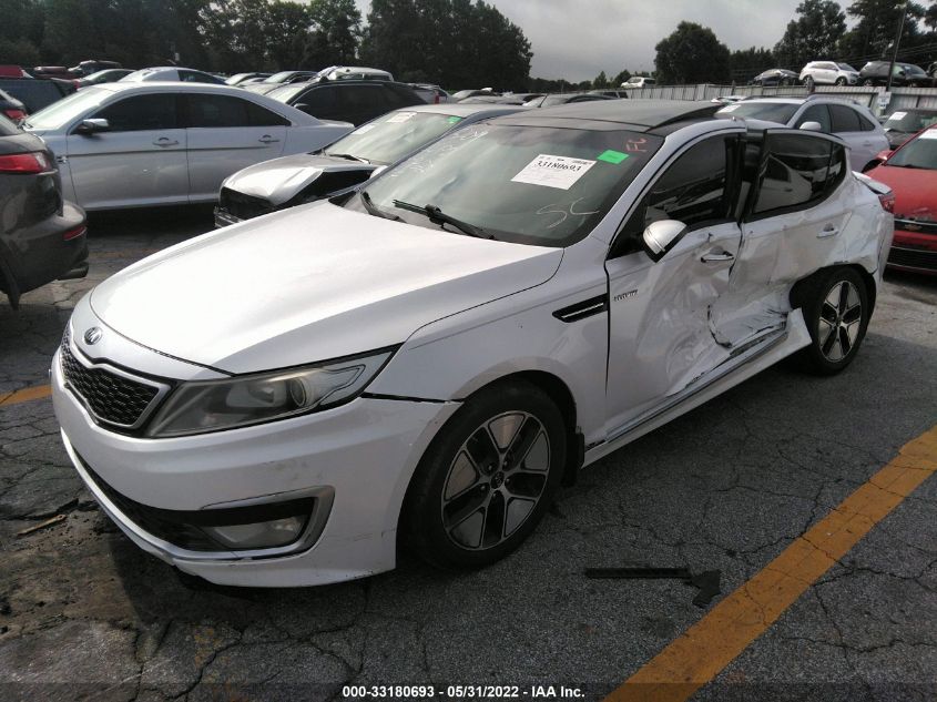 2013 KIA OPTIMA HYBRID EX KNAGM4AD6D5043209