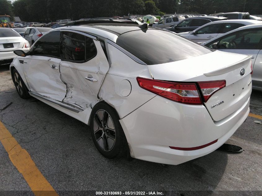 2013 KIA OPTIMA HYBRID EX KNAGM4AD6D5043209