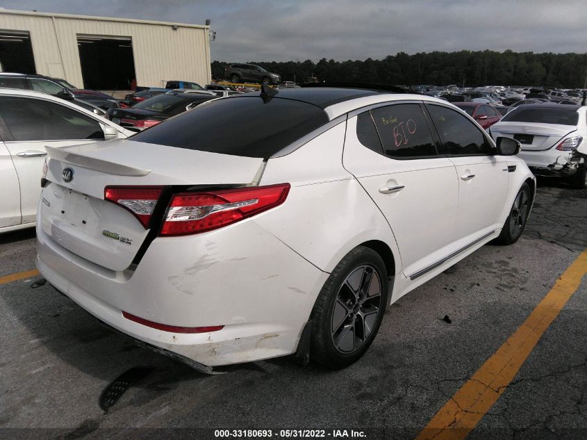 2013 KIA OPTIMA HYBRID EX KNAGM4AD6D5043209