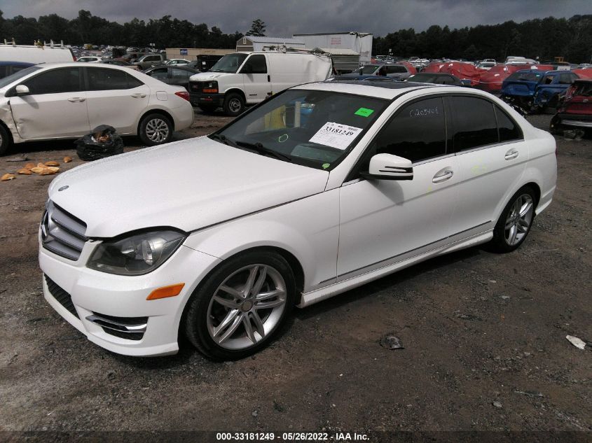 2013 MERCEDES-BENZ C-CLASS 250 WDDGF4HB5DR257947