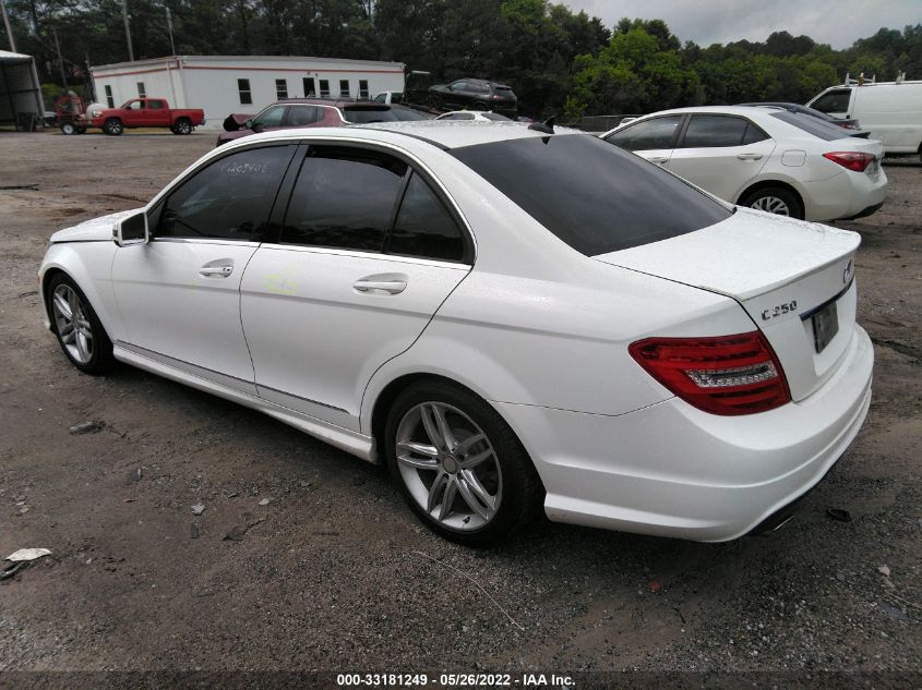 2013 MERCEDES-BENZ C-CLASS 250 WDDGF4HB5DR257947