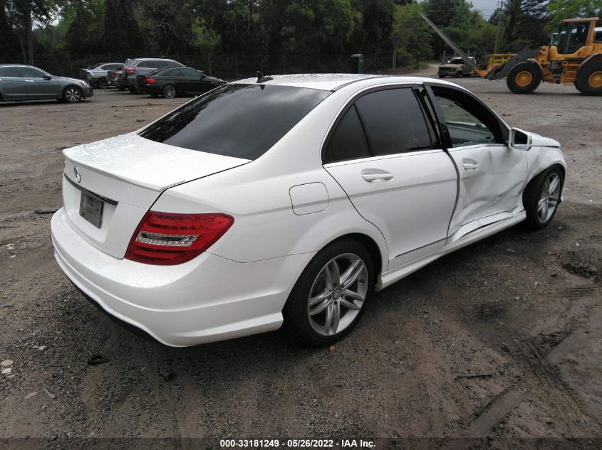 2013 MERCEDES-BENZ C-CLASS 250 WDDGF4HB5DR257947