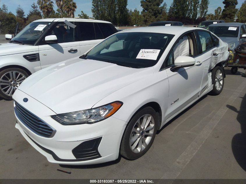 2019 FORD FUSION HYBRID SE 3FA6P0LU6KR262733