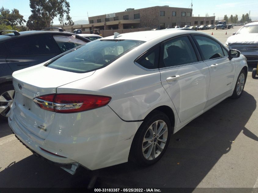 2019 FORD FUSION HYBRID SE 3FA6P0LU6KR262733