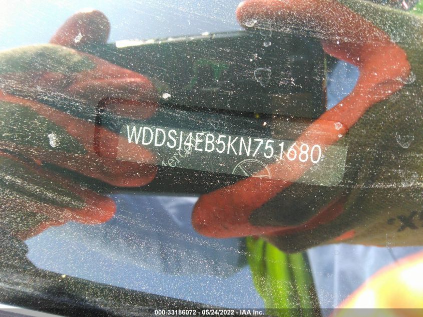 2019 MERCEDES-BENZ CLA CLA 250 WDDSJ4EB5KN751680