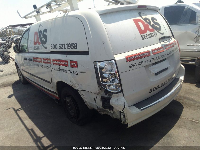 2013 RAM CARGO VAN TRADESMAN 2C4JRGAG9DR735795