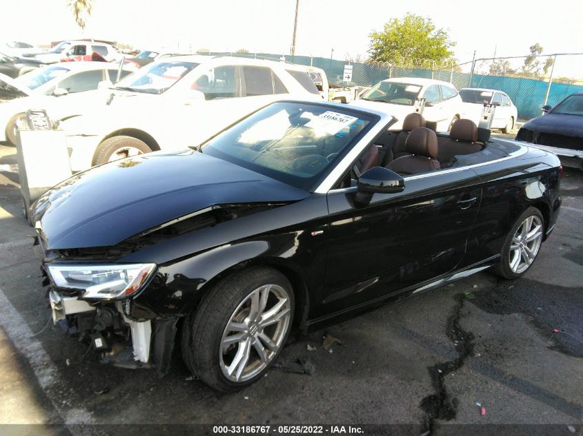 2018 AUDI A3 CABRIOLET PREMIUM PLUS WAU5ULFF2J1089618
