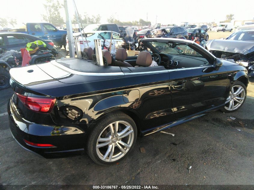2018 AUDI A3 CABRIOLET PREMIUM PLUS WAU5ULFF2J1089618