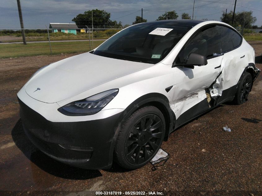 2021 TESLA MODEL Y LONG RANGE 5YJYGAEE7MF228237