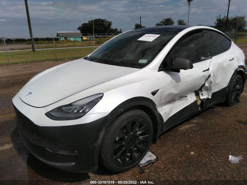 2021 TESLA MODEL Y LONG RANGE 5YJYGAEE7MF228237