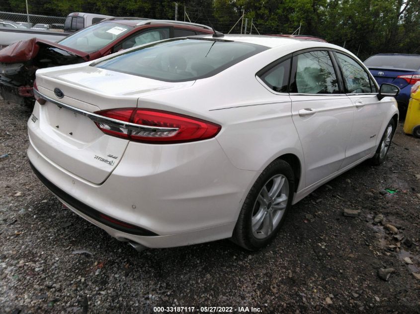 2018 FORD FUSION HYBRID SE HYBRID 3FA6P0LU7JR284285