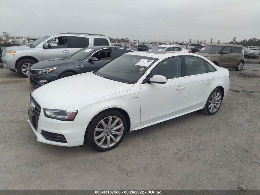 2014 AUDI A4 PREMIUM WAUAFAFL4EN029342