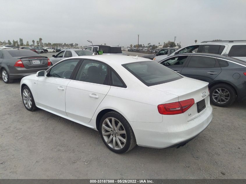 2014 AUDI A4 PREMIUM WAUAFAFL4EN029342