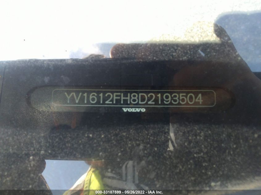 2013 VOLVO S60 T5 YV1612FH8D2193504