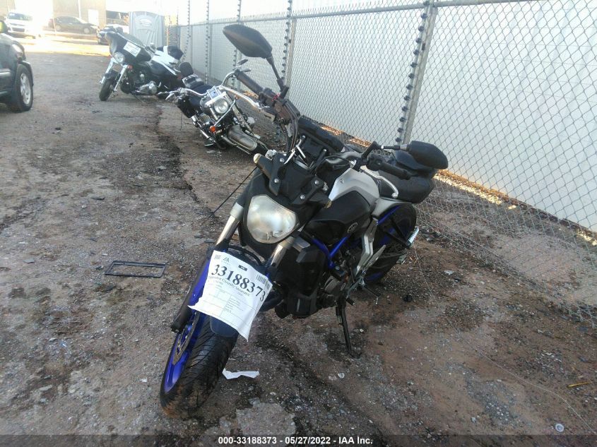 2016 YAMAHA FZ07 JYARM06E1GA006596