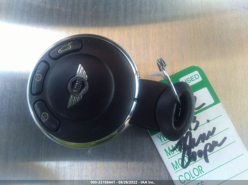 2013 MINI COOPER HARDTOP S WMWSV3C55DT475924
