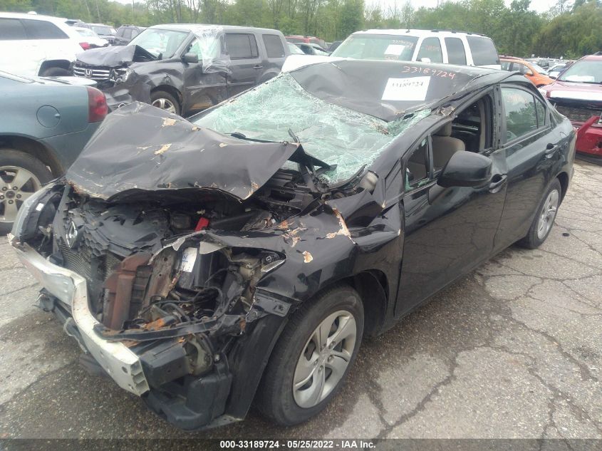 2013 HONDA CIVIC SDN LX 19XFB2F53DE295112