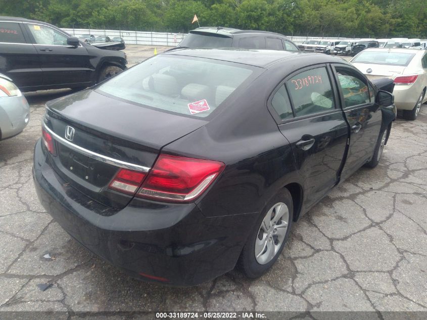 2013 HONDA CIVIC SDN LX 19XFB2F53DE295112