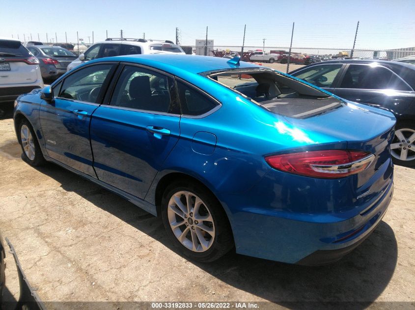 2019 FORD FUSION HYBRID SE 3FA6P0LU6KR179710