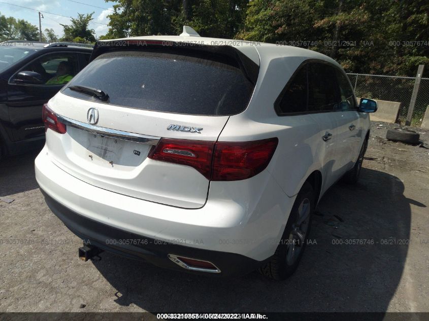 2014 ACURA MDX 5FRYD3H25EB006219