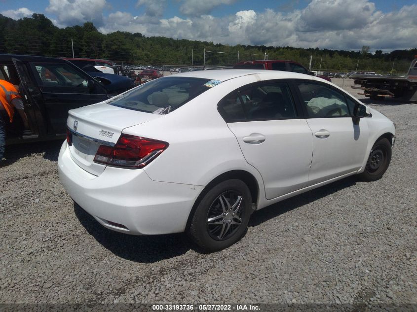 2013 HONDA CIVIC SDN LX 19XFB2F57DE025414
