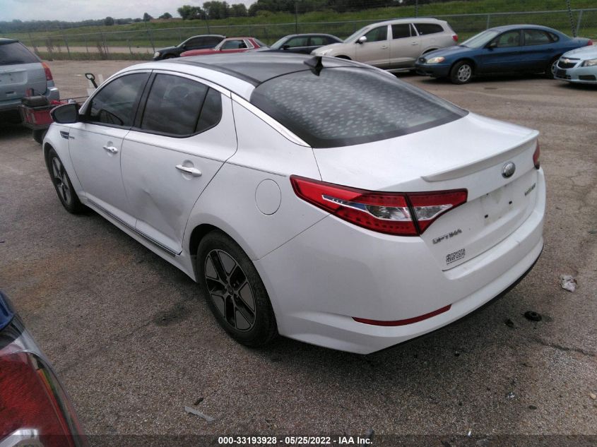 2013 KIA OPTIMA HYBRID EX KNAGM4AD2D5039450