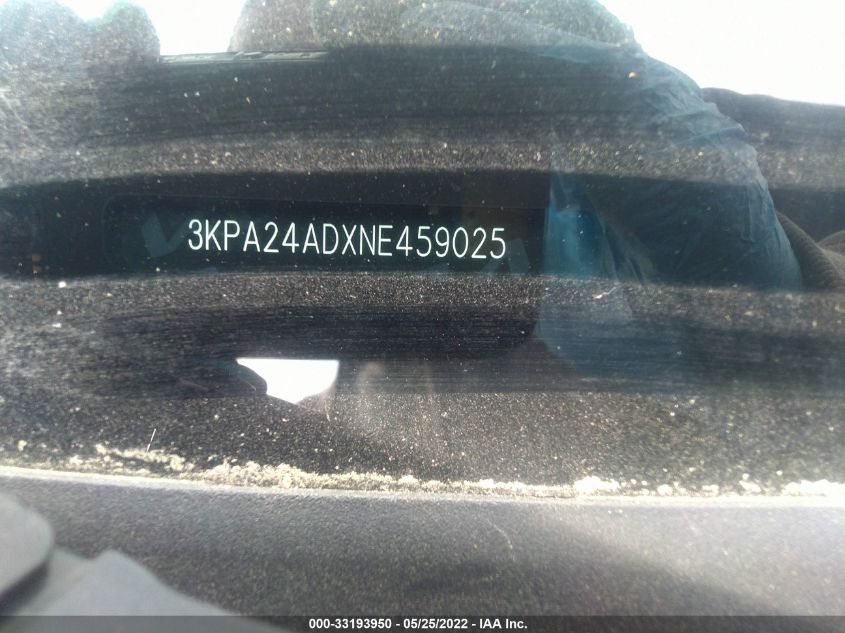 2022 KIA RIO S 3KPA24ADXNE459025