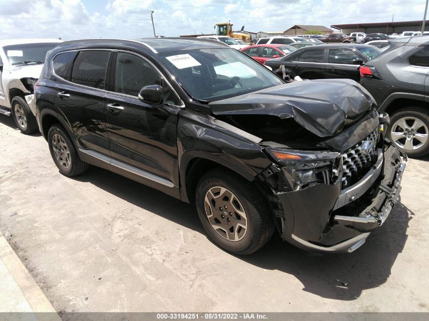 2022 HYUNDAI SANTA FE HYBRID BLUE KM8S2DA10NU040527