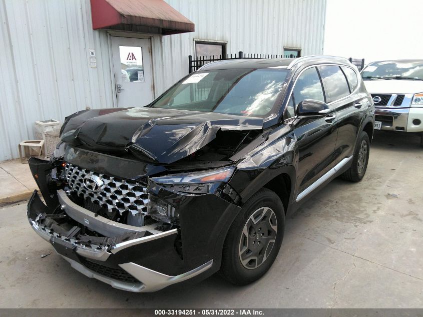 2022 HYUNDAI SANTA FE HYBRID BLUE KM8S2DA10NU040527