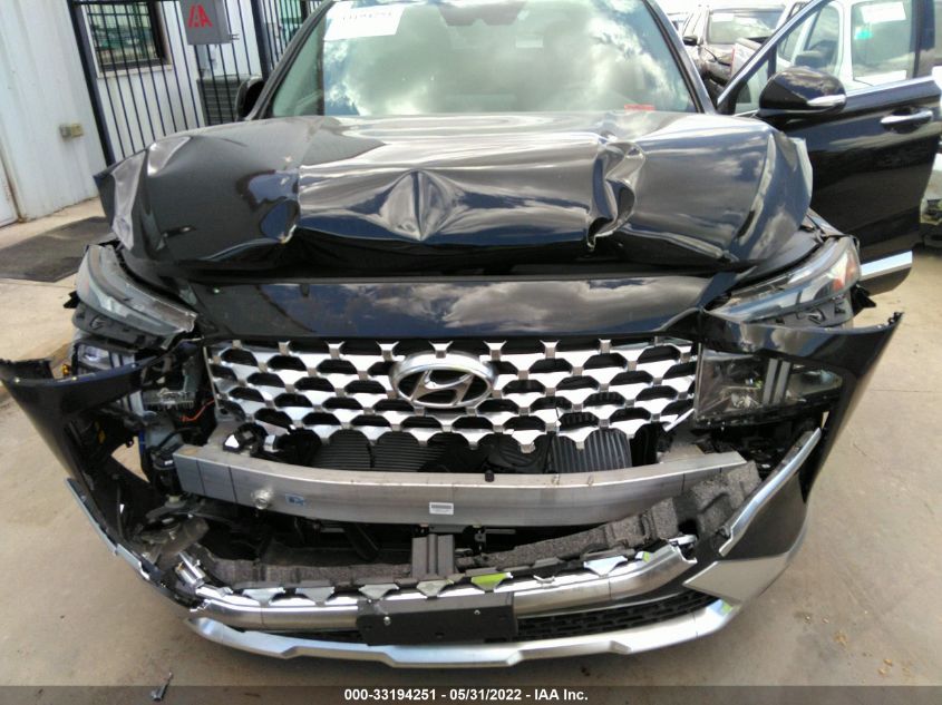 2022 HYUNDAI SANTA FE HYBRID BLUE KM8S2DA10NU040527