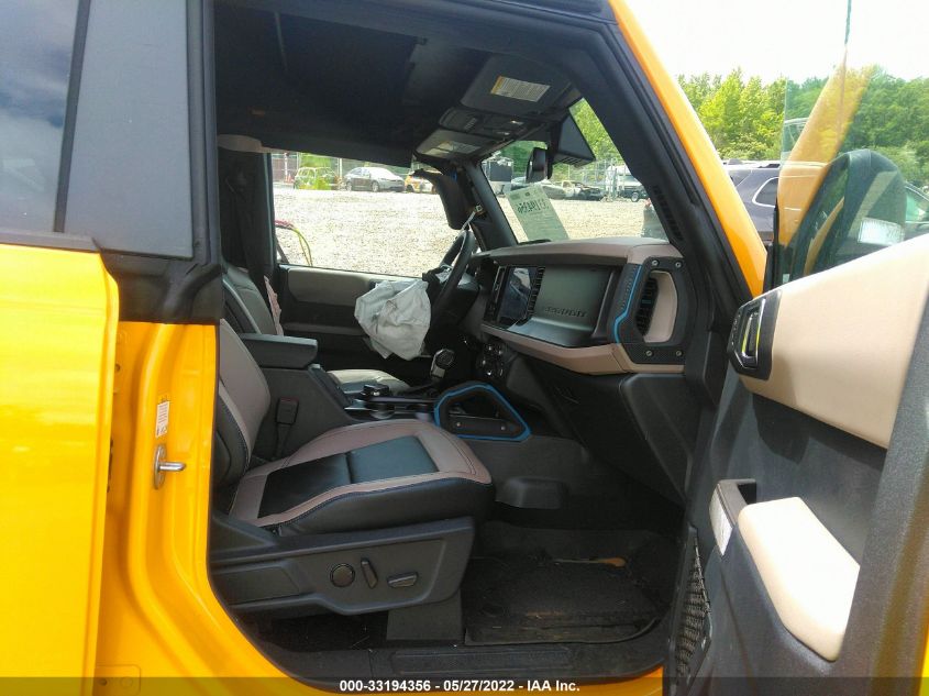 2022 FORD BRONCO BASE/BIG BEND 1FMEE5DP8NLA70469
