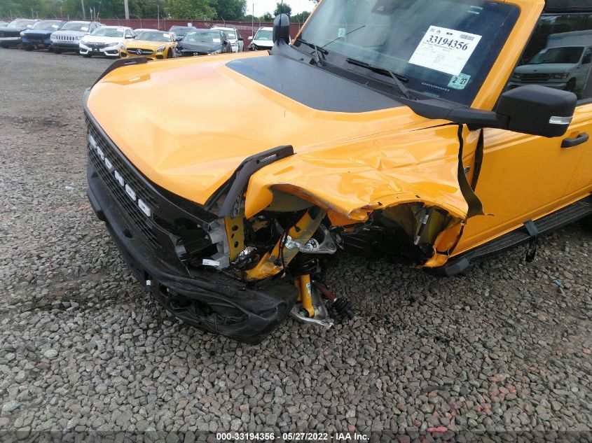 2022 FORD BRONCO BASE/BIG BEND 1FMEE5DP8NLA70469