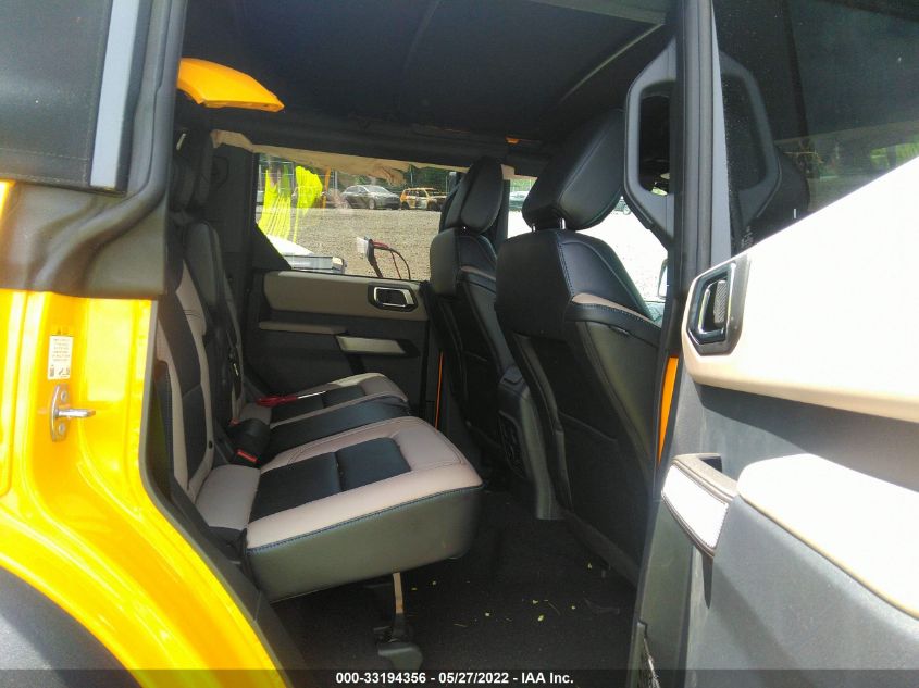2022 FORD BRONCO BASE/BIG BEND 1FMEE5DP8NLA70469