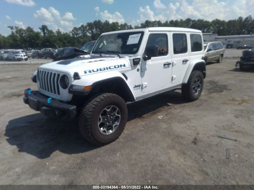 2021 JEEP WRANGLER 4XE UNLIMITED RUBICON 1C4JJXR67MW708072