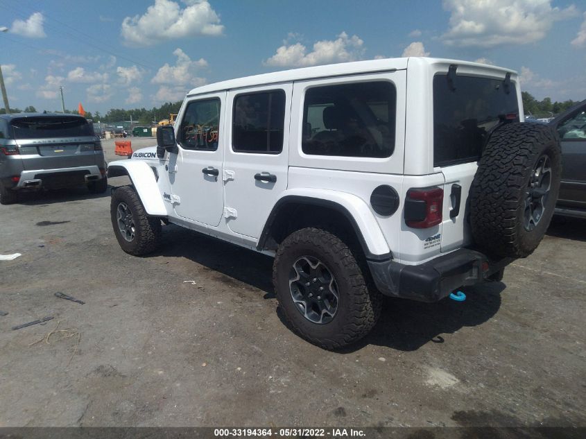 2021 JEEP WRANGLER 4XE UNLIMITED RUBICON 1C4JJXR67MW708072