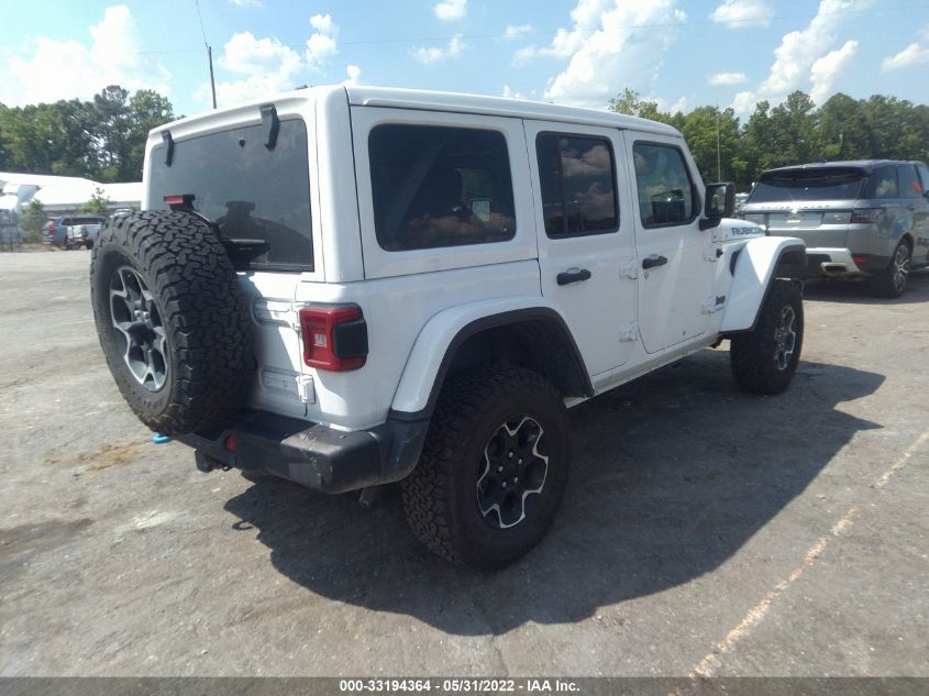 2021 JEEP WRANGLER 4XE UNLIMITED RUBICON 1C4JJXR67MW708072