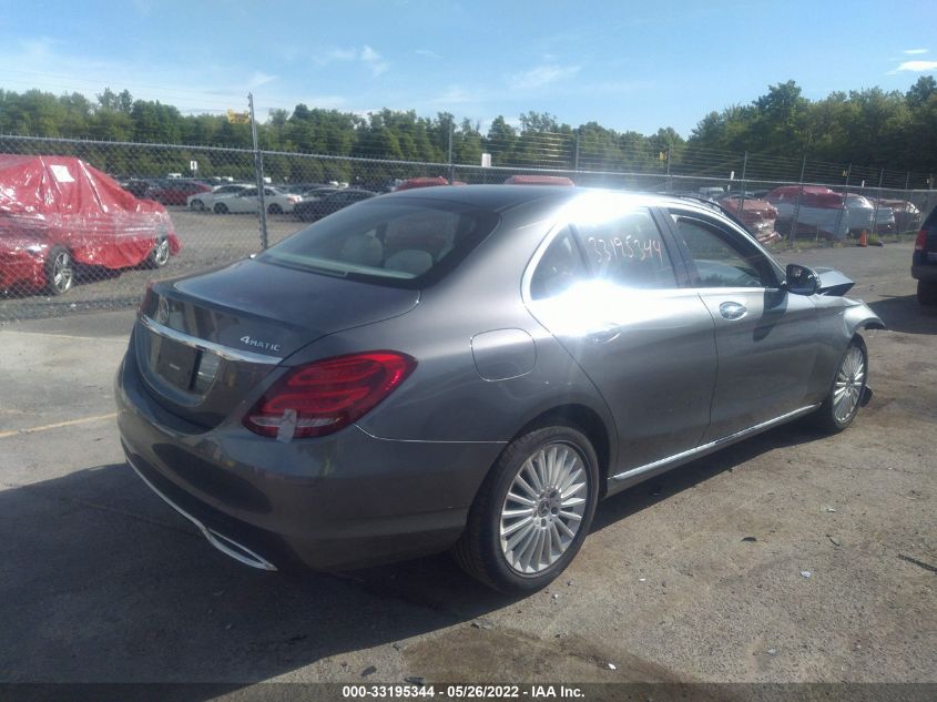 2017 MERCEDES-BENZ C-CLASS C 300 55SWF4KBXHU211393