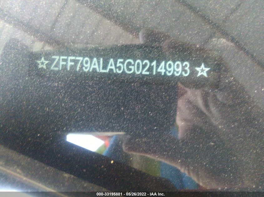 2016 Ferrari 488 GTB - ZFF79ALA5G0214993