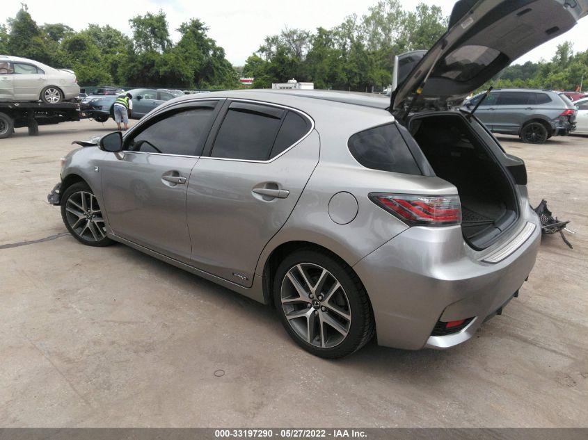 2017 LEXUS CT CT 200H JTHKD5BH4H2290657