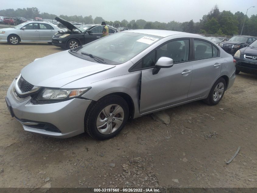 2013 HONDA CIVIC SDN LX 19XFB2F5XDE232444