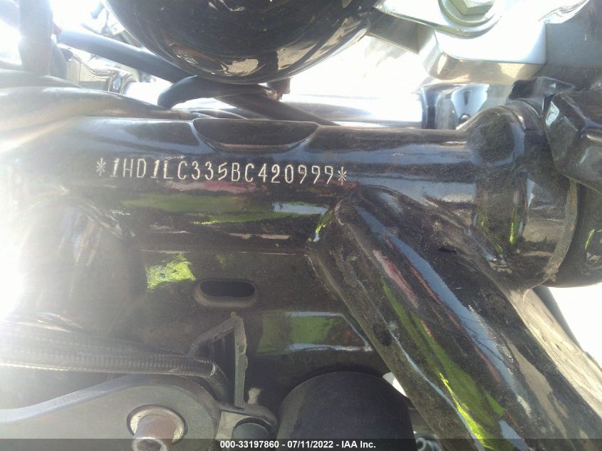 2011 HARLEY-DAVIDSON XL1200 X 1HD1LC335BC420999