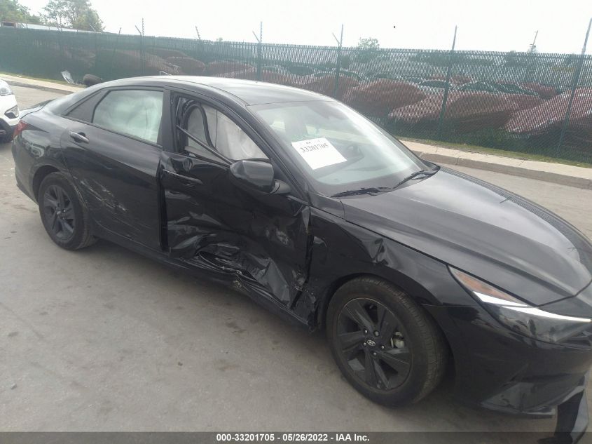 2021 HYUNDAI ELANTRA HYBRID BLUE KMHLM4AJ0MU006441