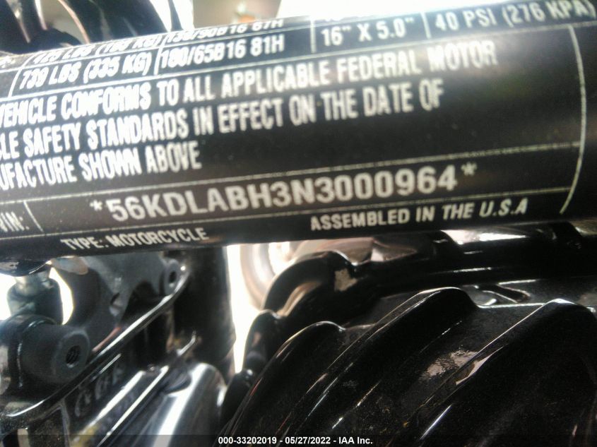2022 INDIAN MOTORCYCLE CO. CHIEF BOBBER DARKHORSE ABS 56KDLABH3N3000964