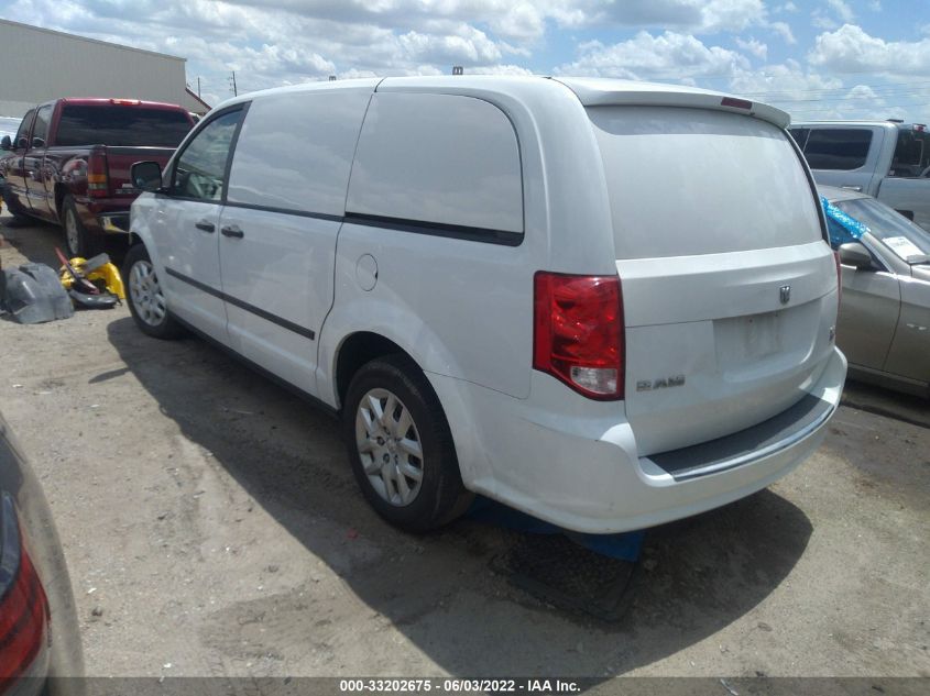 2014 RAM CARGO VAN TRADESMAN 2C4RRGAG1ER401863