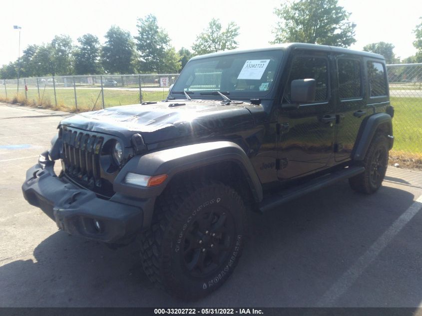 2020 JEEP WRANGLER UNLIMITED WILLYS 1C4HJXDG8LW197663