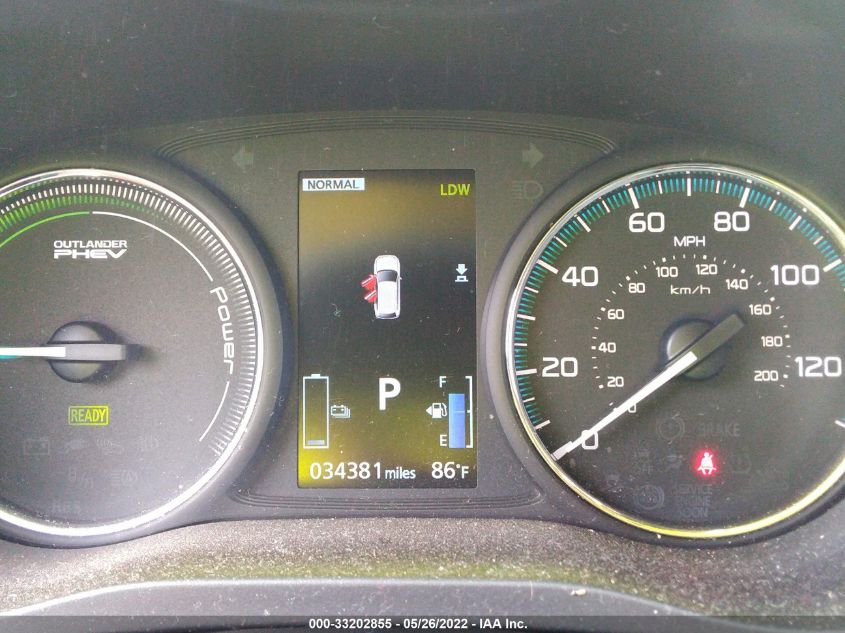 2018 MITSUBISHI OUTLANDER PHEV SEL/GT JA4J24A55JZ028125