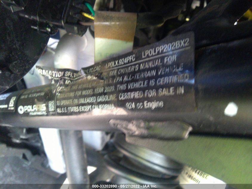 2020 POLARIS RZR XP TURBO 3NSNAE928LF794349