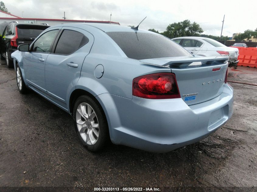 2013 DODGE AVENGER R/T 1C3CDZBG3DN591079